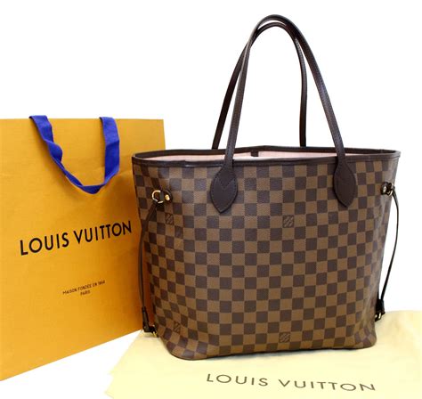 louis vuitton neverfull ebene rose ballerine|Louis Vuitton never full handbags.